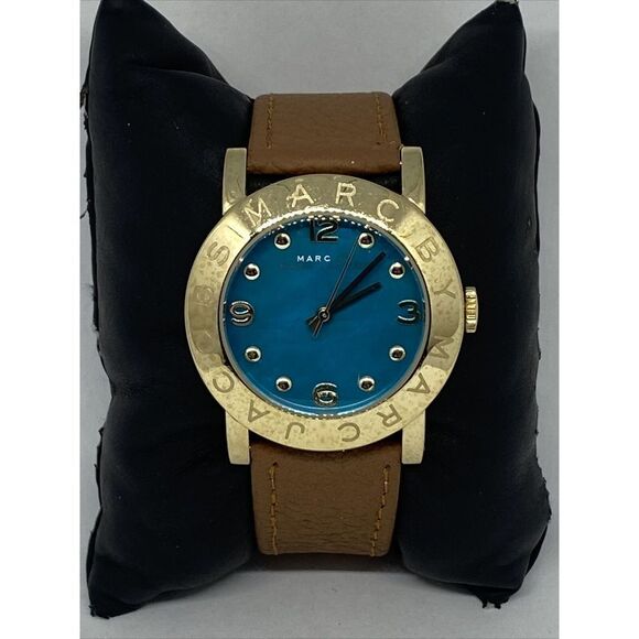 Marc By Marc Jacobs MBM8624 Womens Brown Leather Analog Dial Quartz Watch WFH123 - Picture 1 of 12